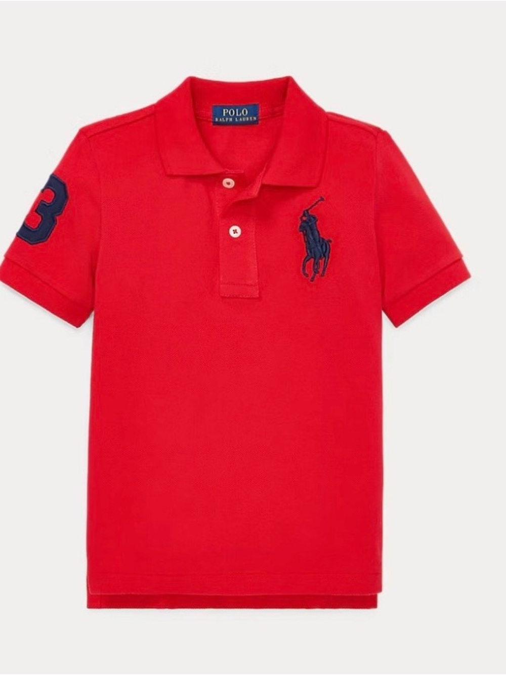 Polo Ralph Lauren Men’s Red Polo Shirt with Navy Pony Size S P